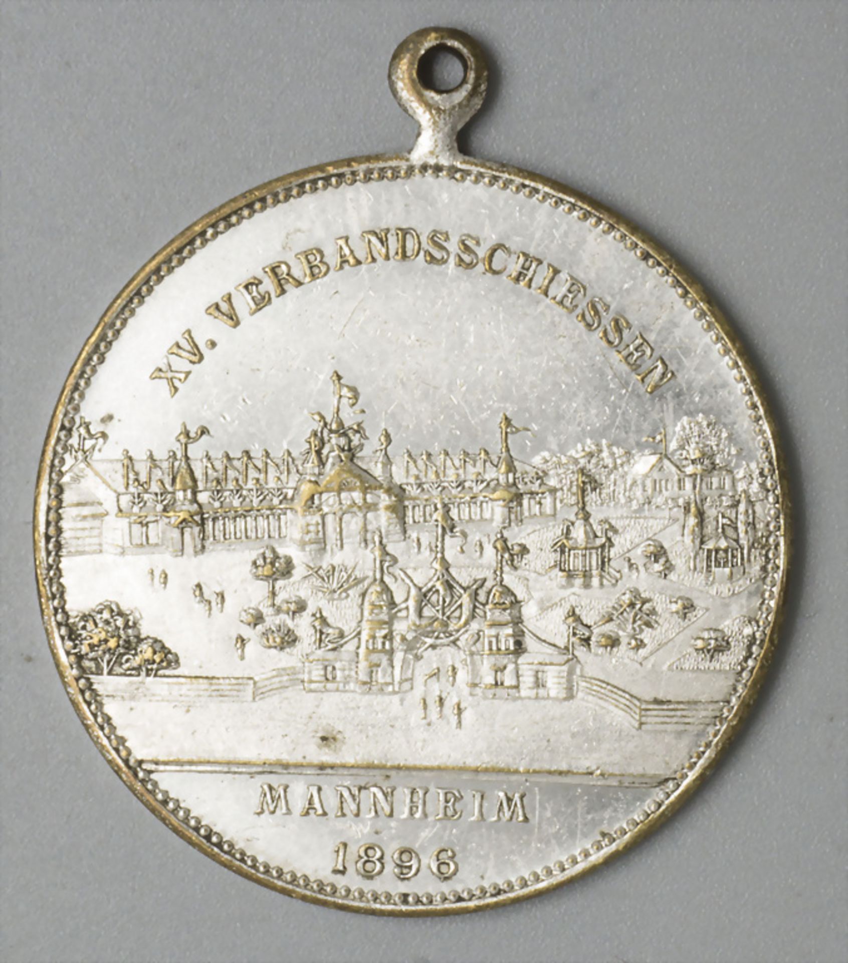 Maedaille 'XV. Verbandsschiessen', Mannheim, 1896