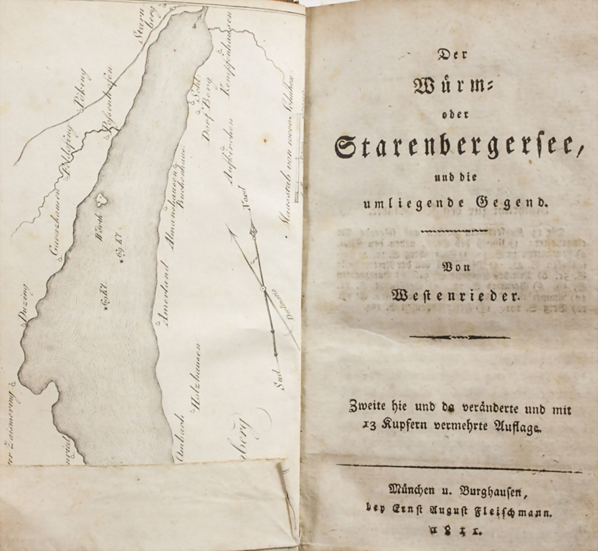 Lorenz von Westenrieder, 'Der Wurm- oder Starenbergersee und die umliegende Gegend', 1811