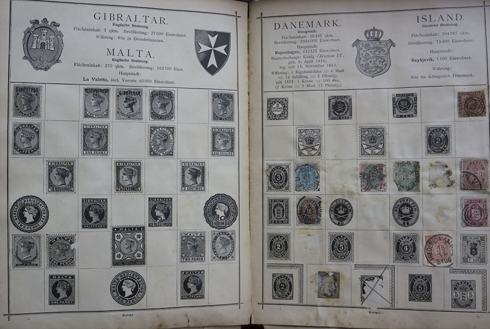 Sammlung Briefmarken / A collection of stamps