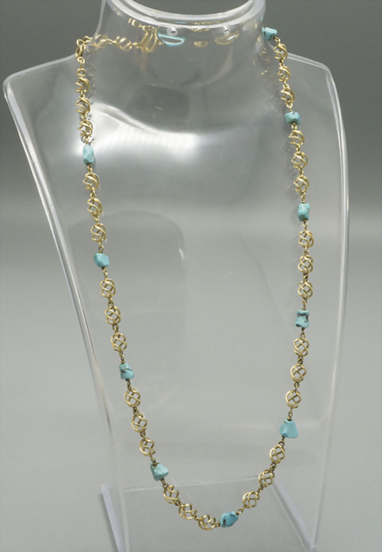 Collier mit Türkise / An 18k gold necklace with turquoise