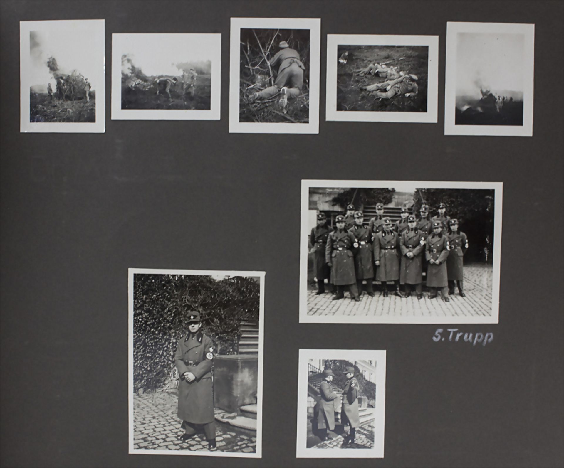 Fotoalbum mit militärischen Themen, Drittes Reich / An album with military photographs of the ...