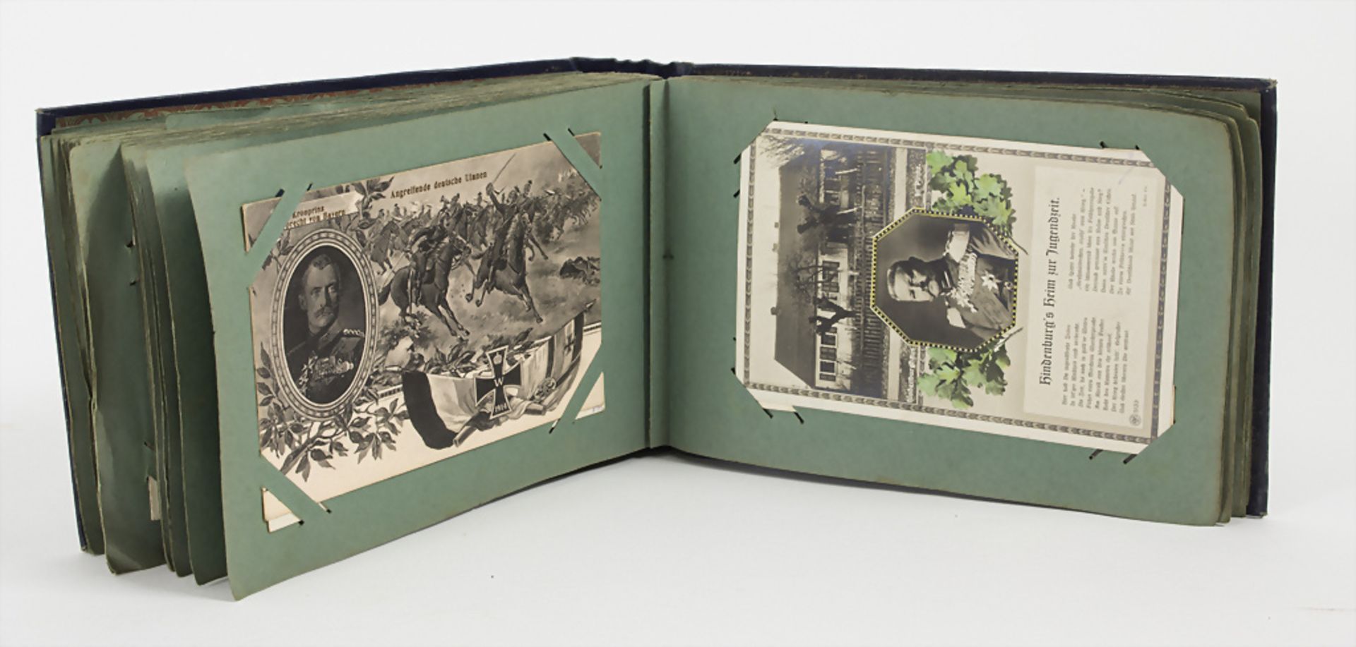Postkarten Album mit 89 Karten / An album with 89 postcards, um 1900