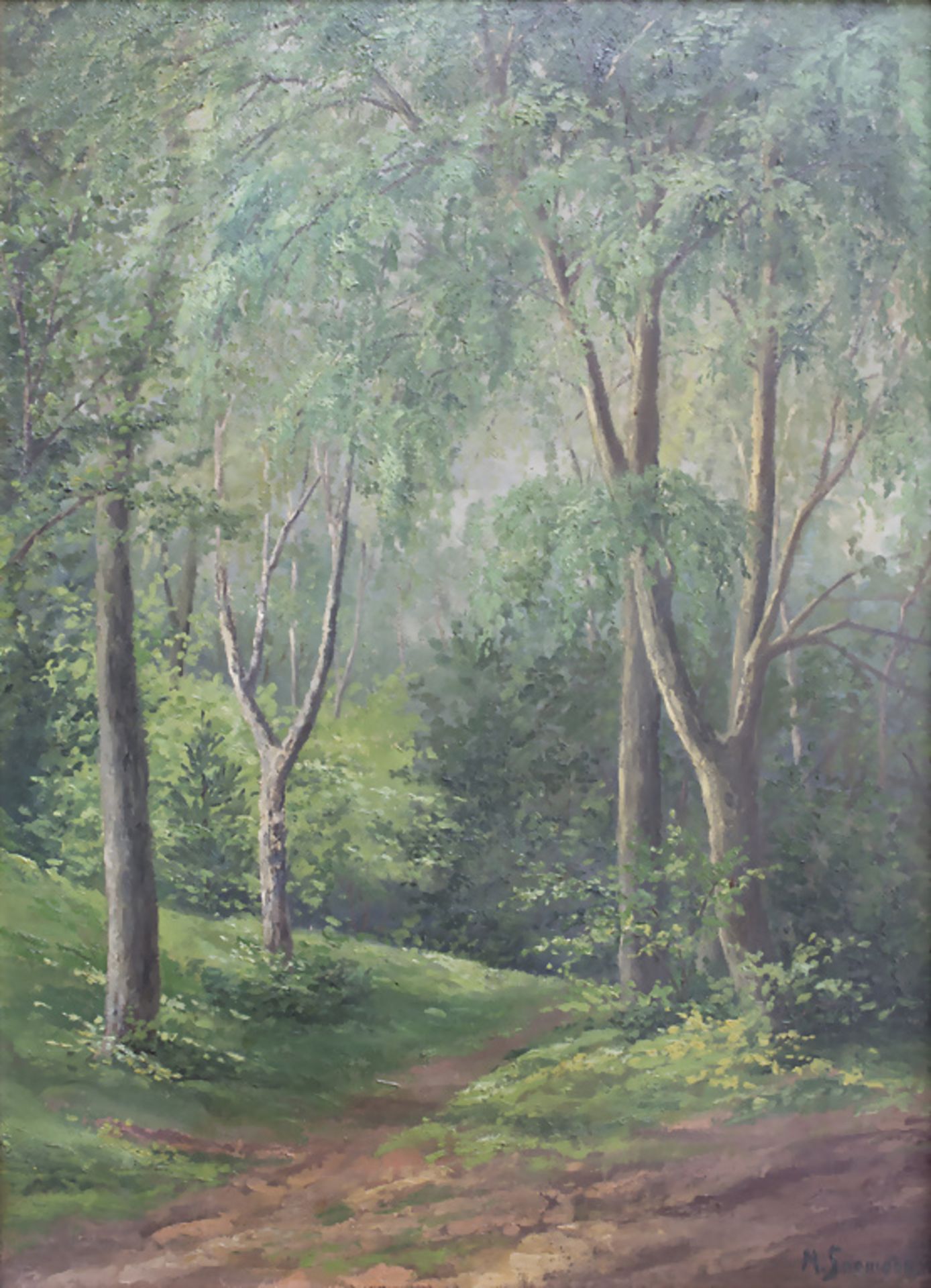 M. Saemann, 'Partie am Gürlitzer Naturpark' / 'Nature park Gürlitz', um 1900