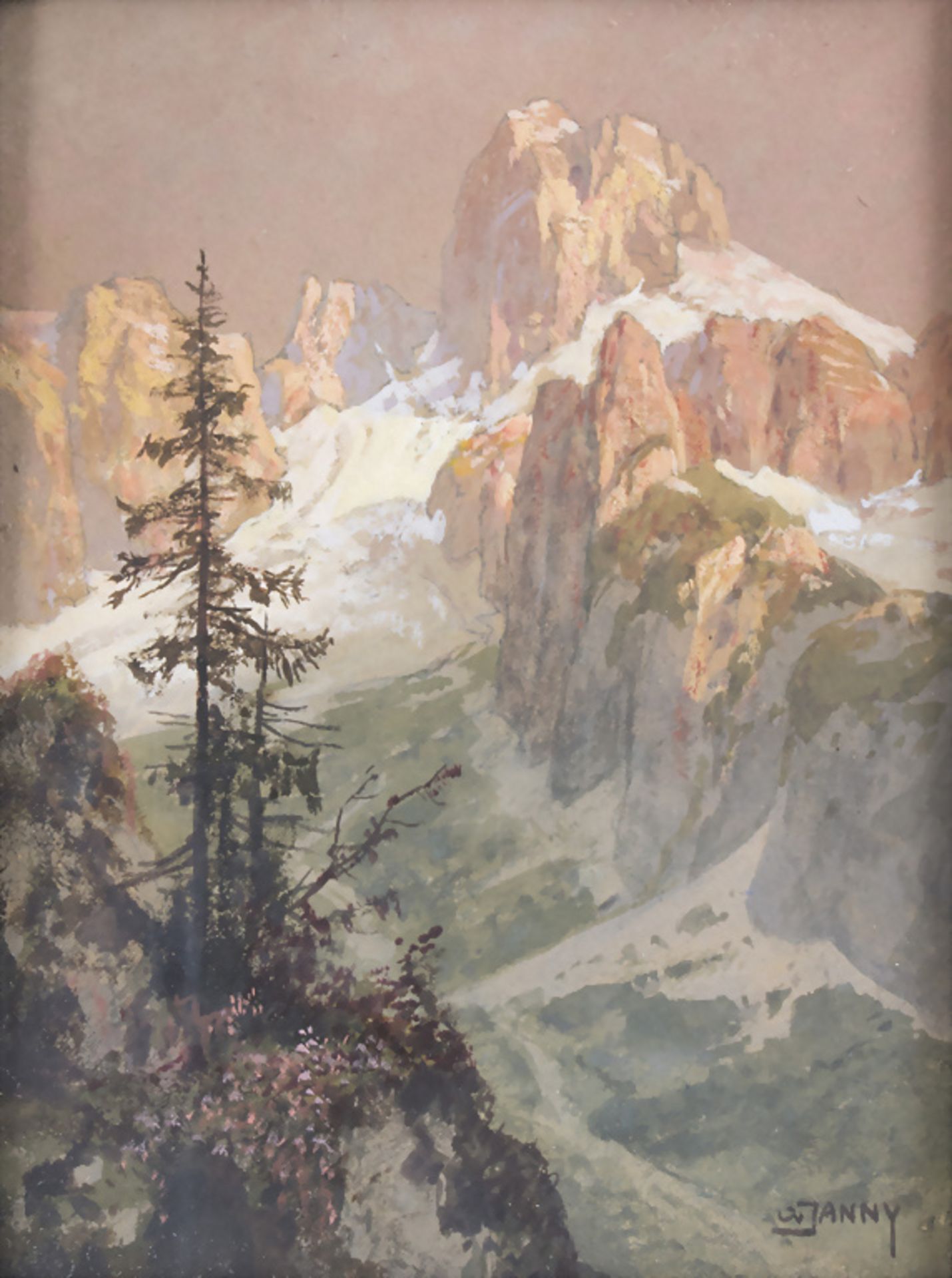 Janny Georg (1864-1946), 'Alpenansicht' / 'View of the Alpes', um 1920