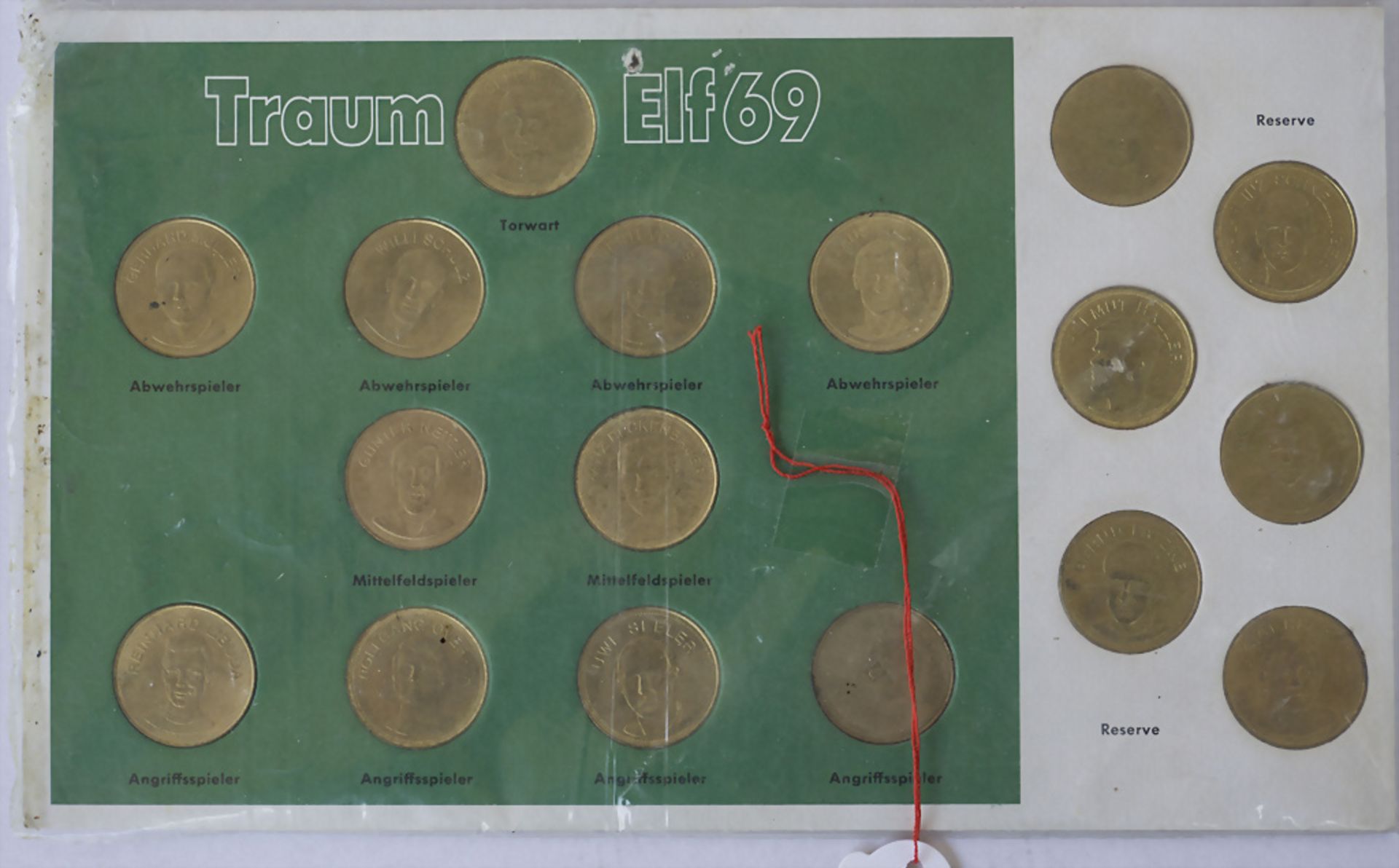 Sammelmünzen der Fußball Nationalmannschaft 1969, Shell- Aktion