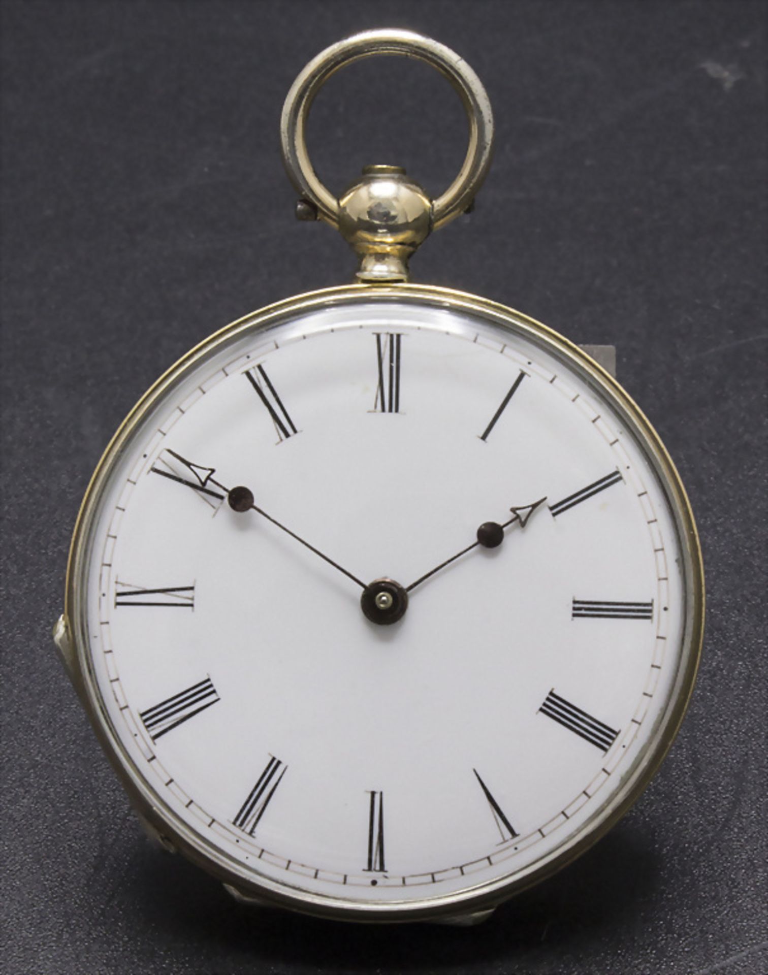 Offene Taschenuhr / A pocket watch, Jacot, Geneve, 19. Jh.