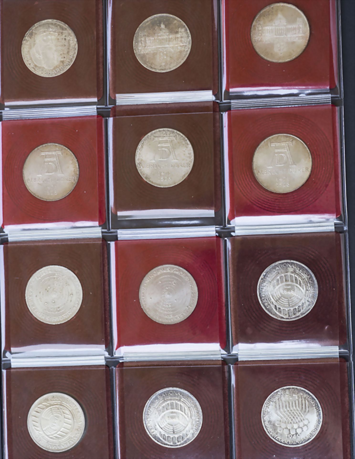 Sammlung 5 und 10 DM Gedenkmünzen / A collection of 5 and 10 DM commemorative coins