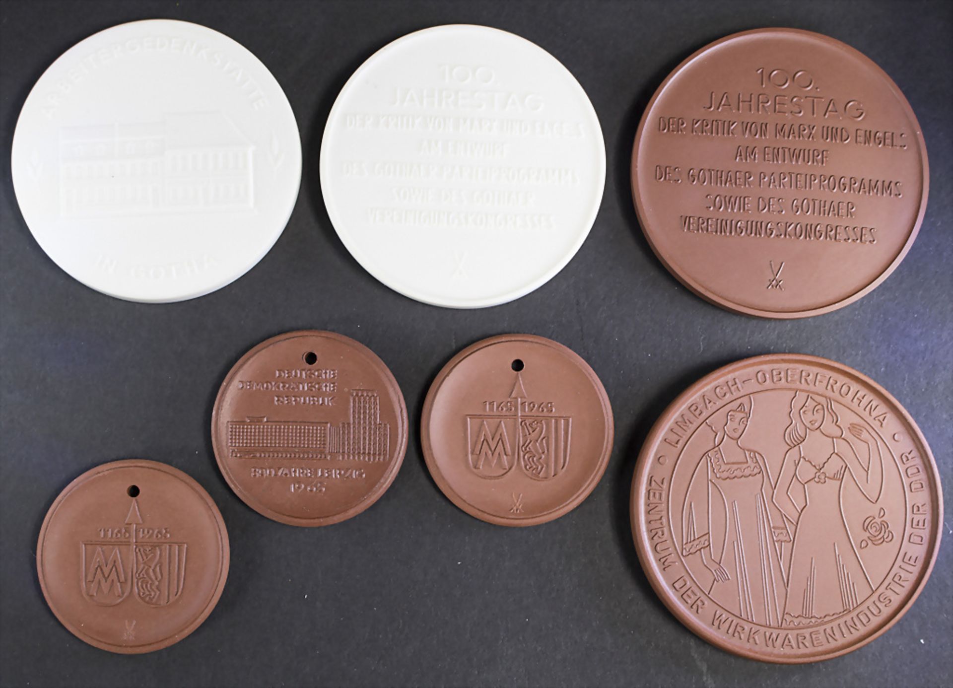 Konvolut Meissen Medaillen / A set of Meissen medals