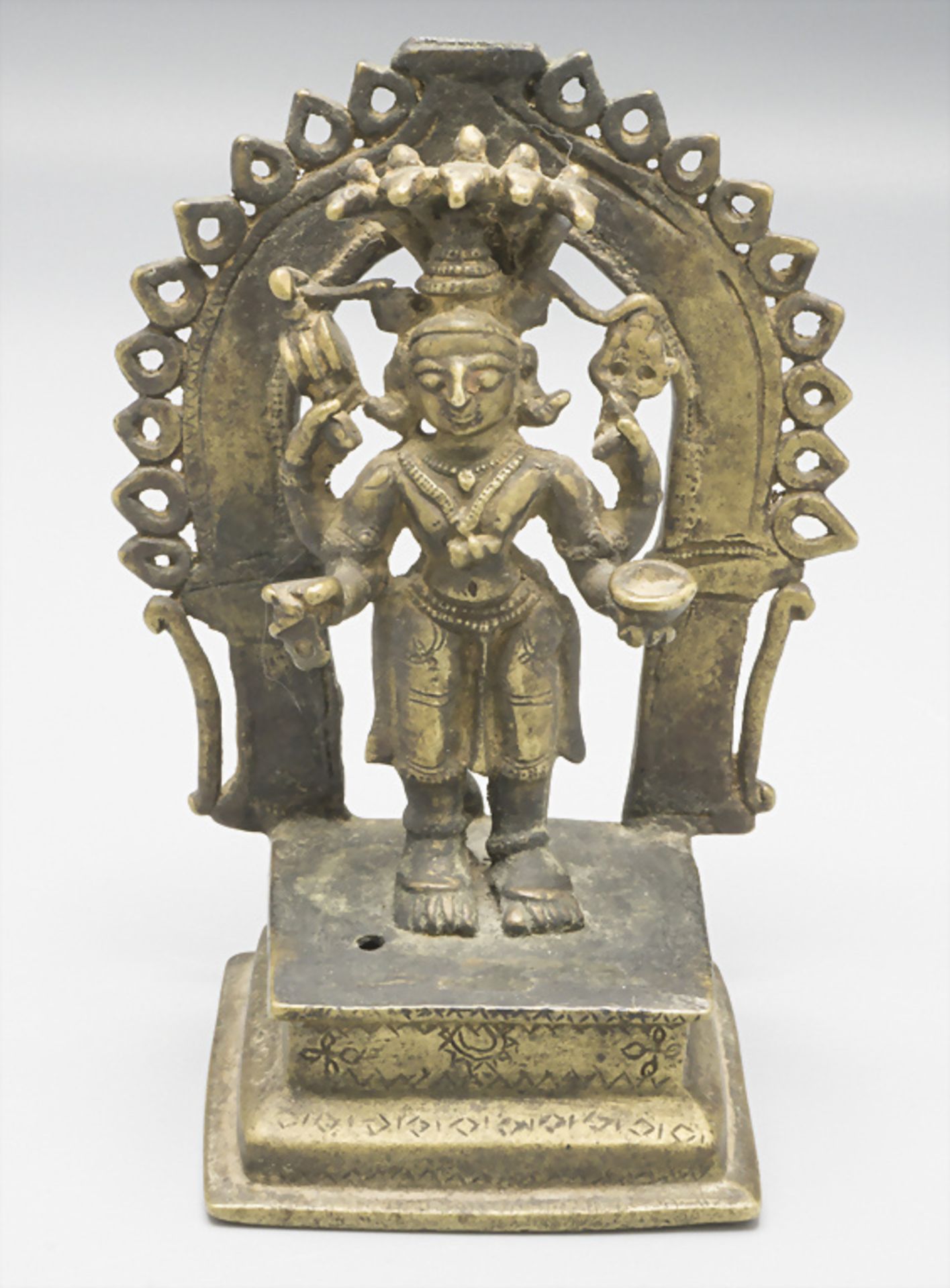 Hinduistische Naga-Gottheit / A bronze Naga deity, Indien, 18./19. Jh.