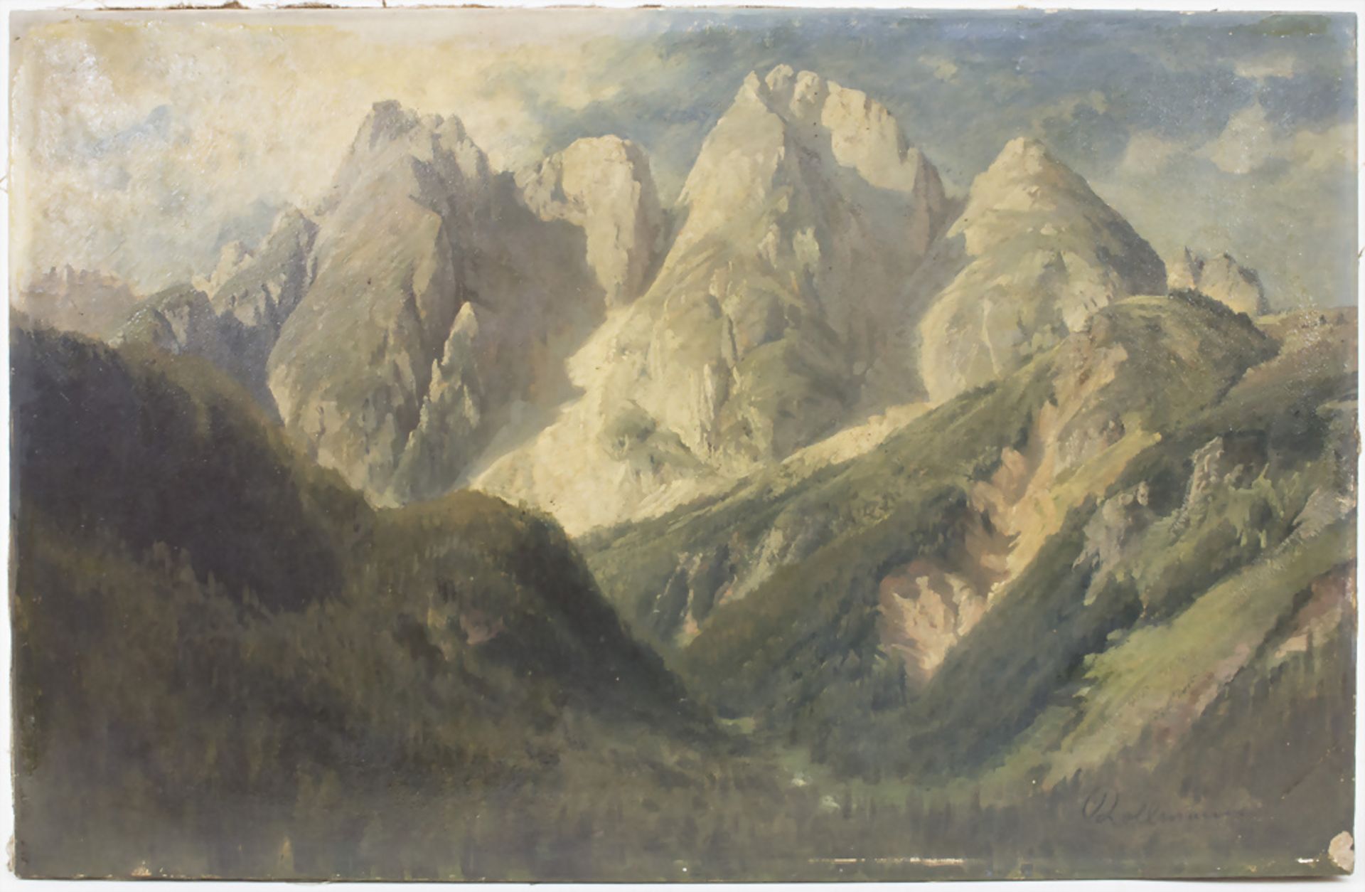 Julius Rollmann (1827-1865), 'Gebirgslandschaft' / 'A mountain landscape'