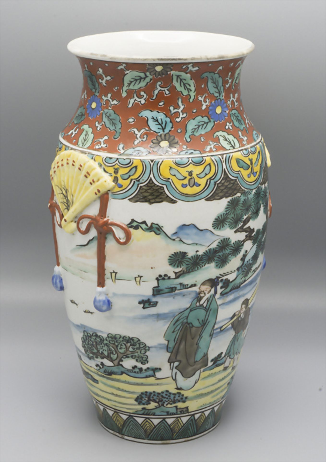 Kutani-Vase, Japan, Meiji-Periode (1868-1912)