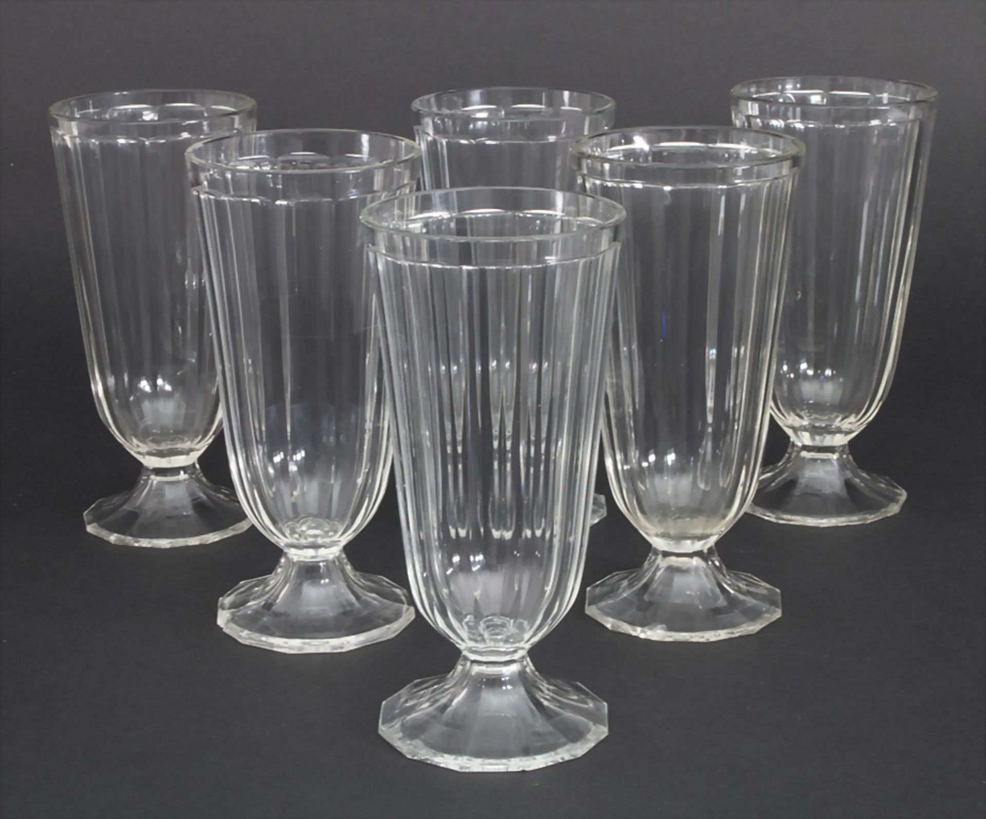 6 Biergläser / 6 beer glasses, J. & L. Lobmeyr, Wien, um 1900