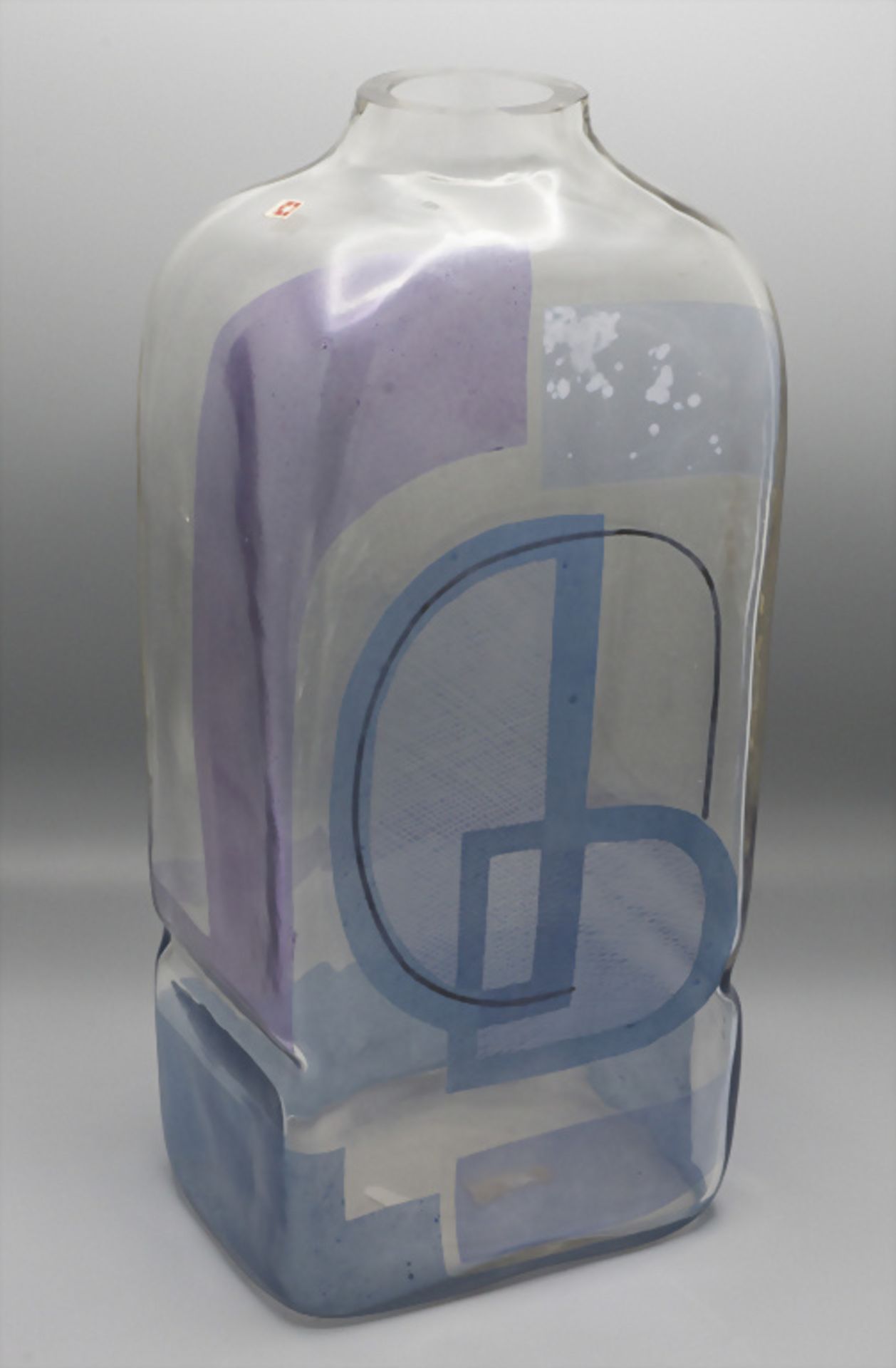 Studio-Glasvase / A studio art glass vase, J. Strakova / K. Senov, wohl Tschechoslowakei, um 1960