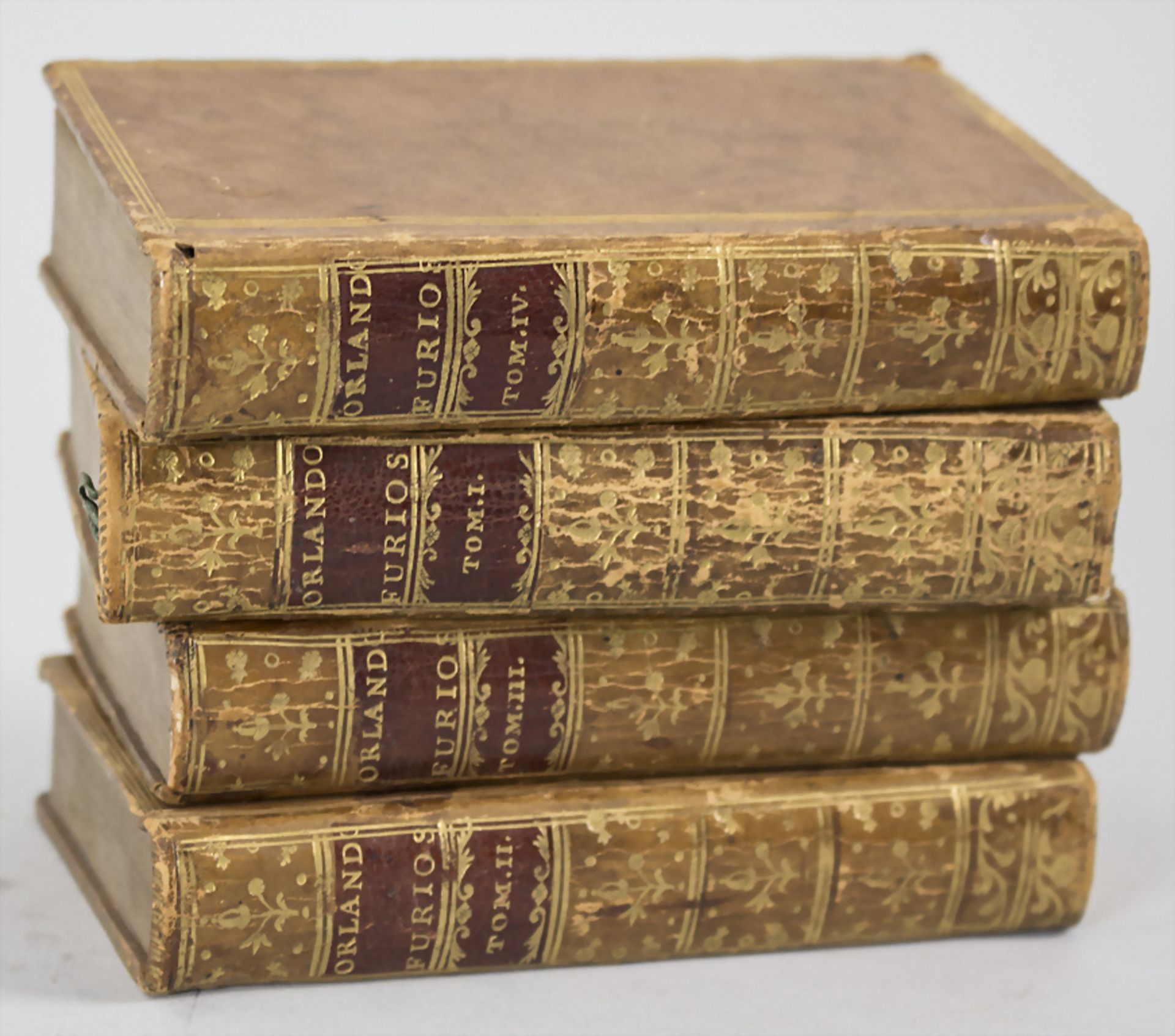 Ludovico Ariosto: 'Orlando Furioso', 4 Bände, London, 1783