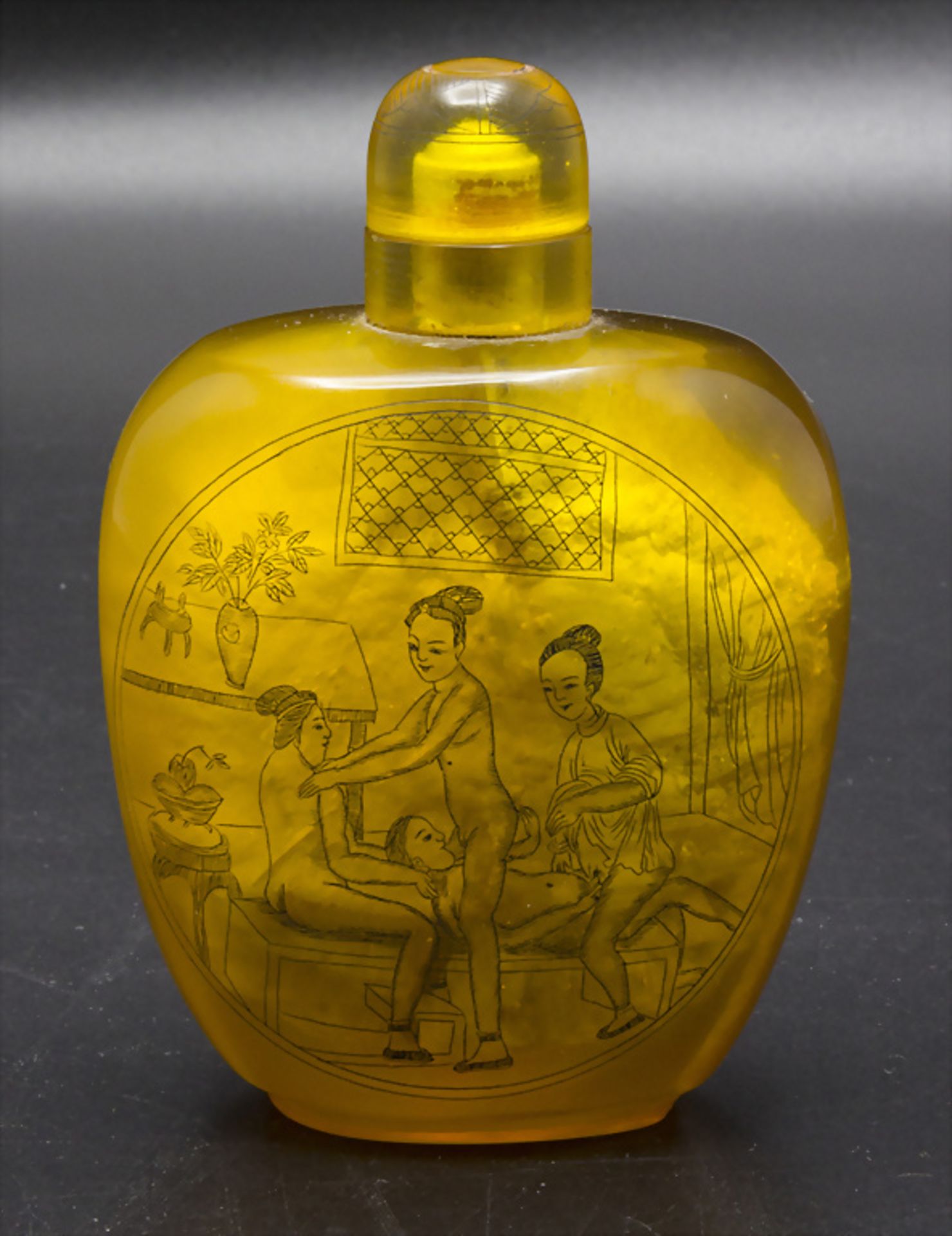 Erotische Schnupftabakflasche / Snuffbottle / An erotic snuff bottle, China, 20. Jh.