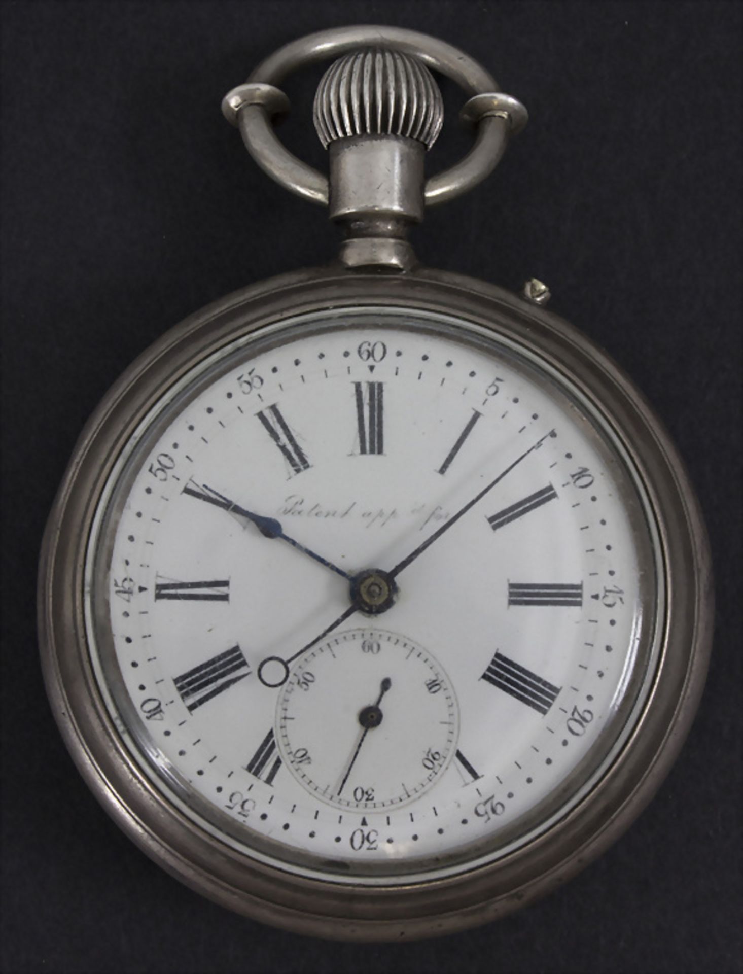 Taschenuhr Chronograph (doppelseitig) / A pocket watch, Schweiz, um 1880