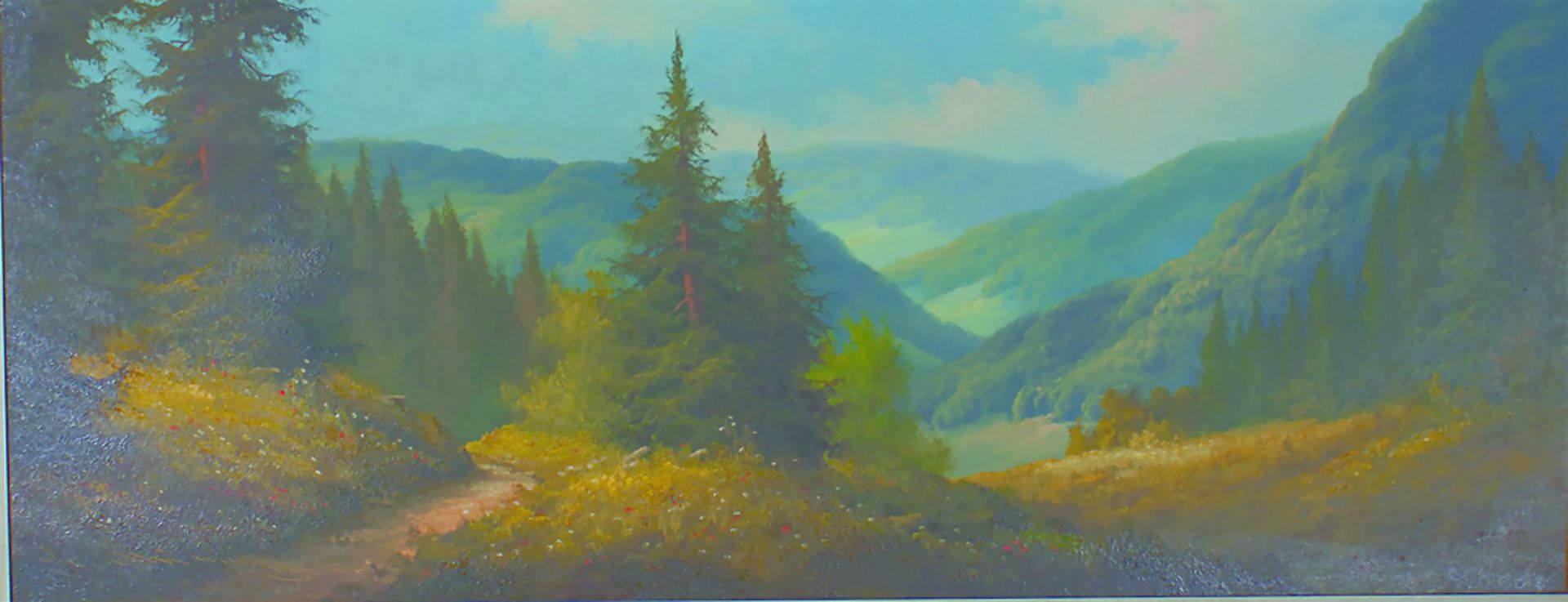Ludwig Muninger (1929-1997), 'Berglandschaft' / 'A mountain landscape', 20. Jh.
