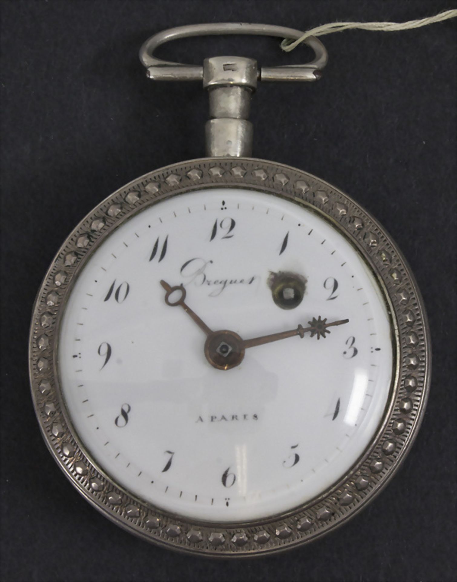 Taschenuhr / A silver pocket watch, Breguet à Paris, um 1800