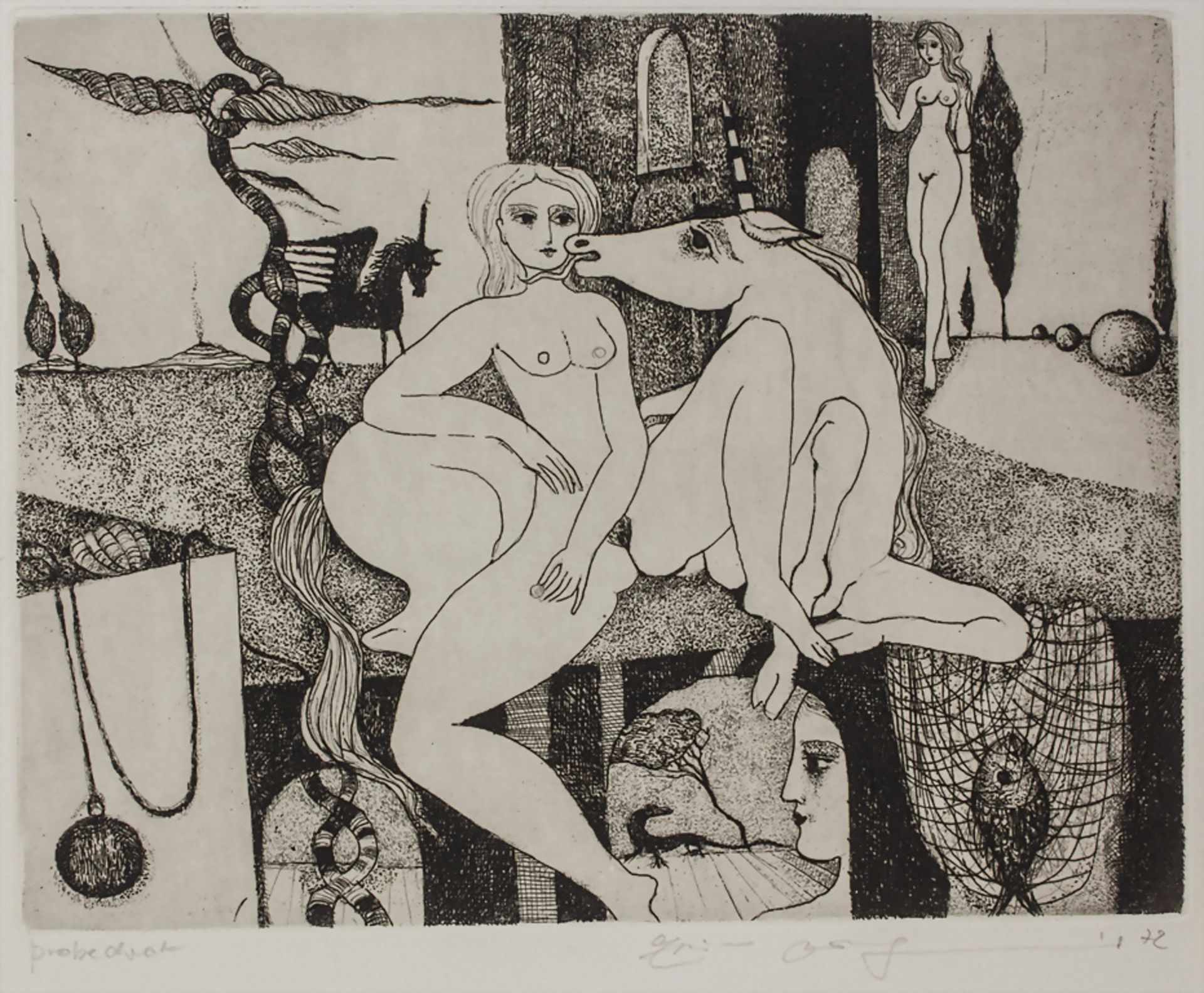 Elfriede Weidenhaus (*1931), Konvolut aus 14 Radierungen / A set of 14 etchings, 1970er-1980er