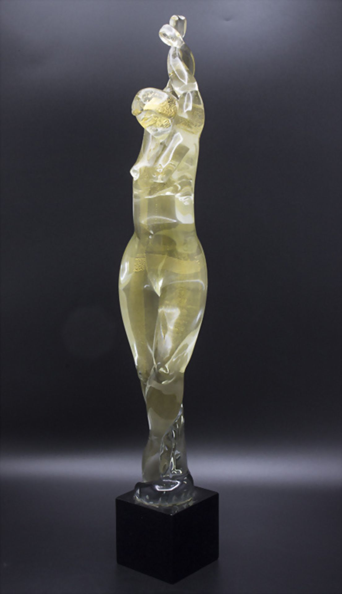 Glasskulptur 'Stehender Akt' / A glass sculpture of a standing nude, Murano, 1960er