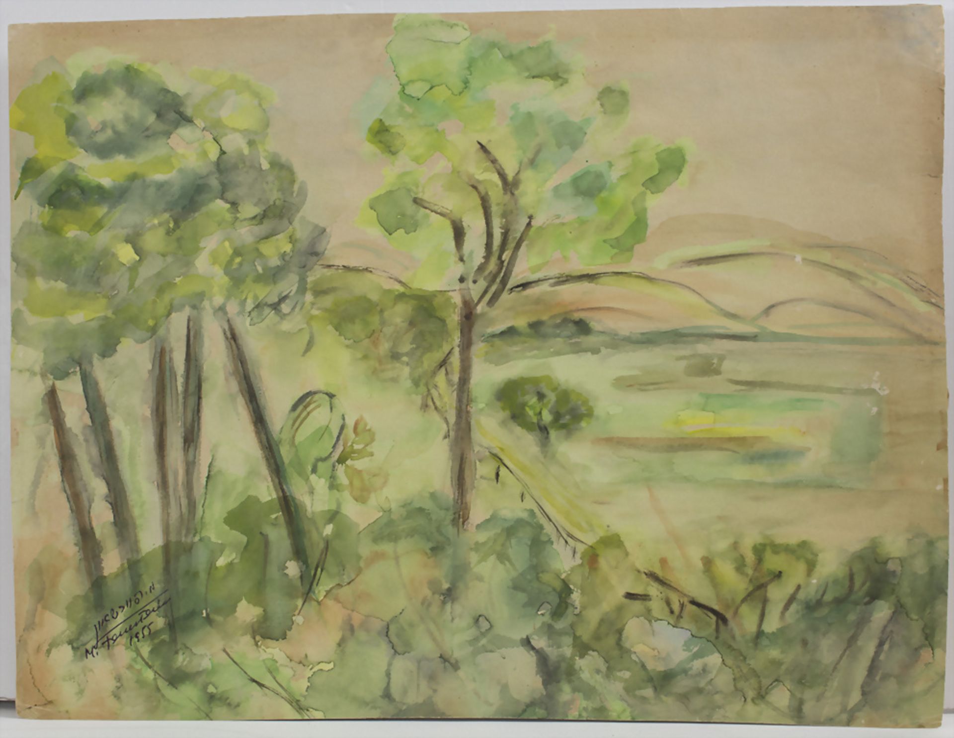 Mordechai Feuerstein (1903-?), 'Landschaft in Tschechien' / 'A Czech landscape', 1955