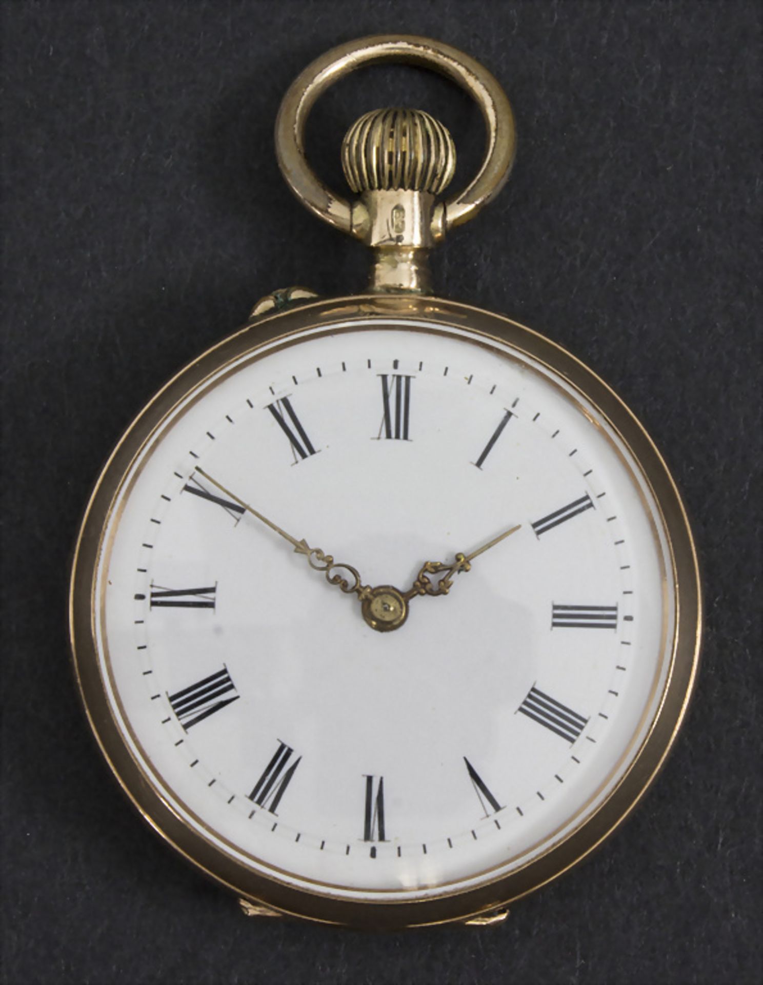 Taschenuhr / A 14k gold pocket watch, Schweiz, 19. Jh.