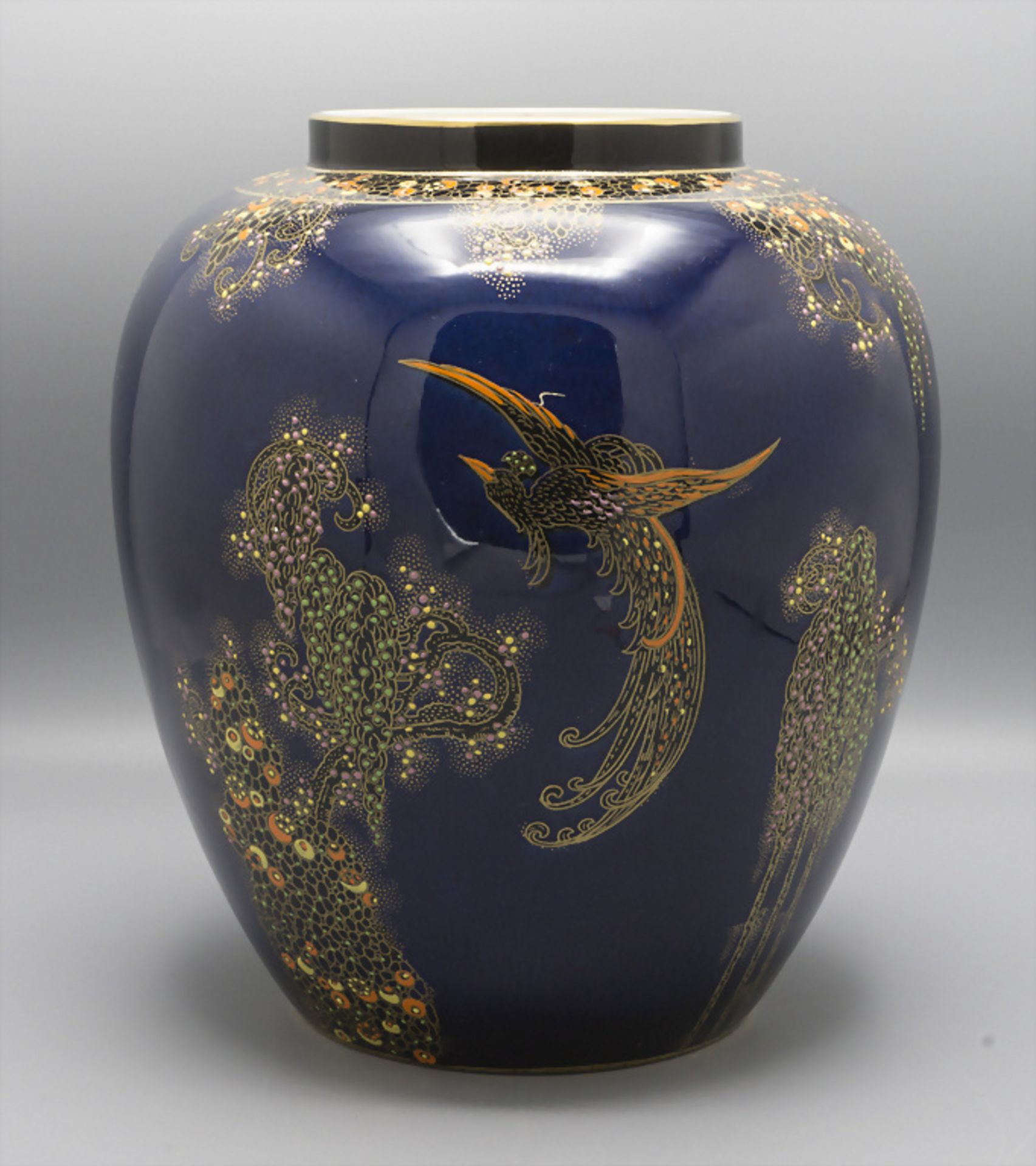 Art Déco Keramikvase / An Art Deco ceramic vase, Crown Devon, England, um 1920