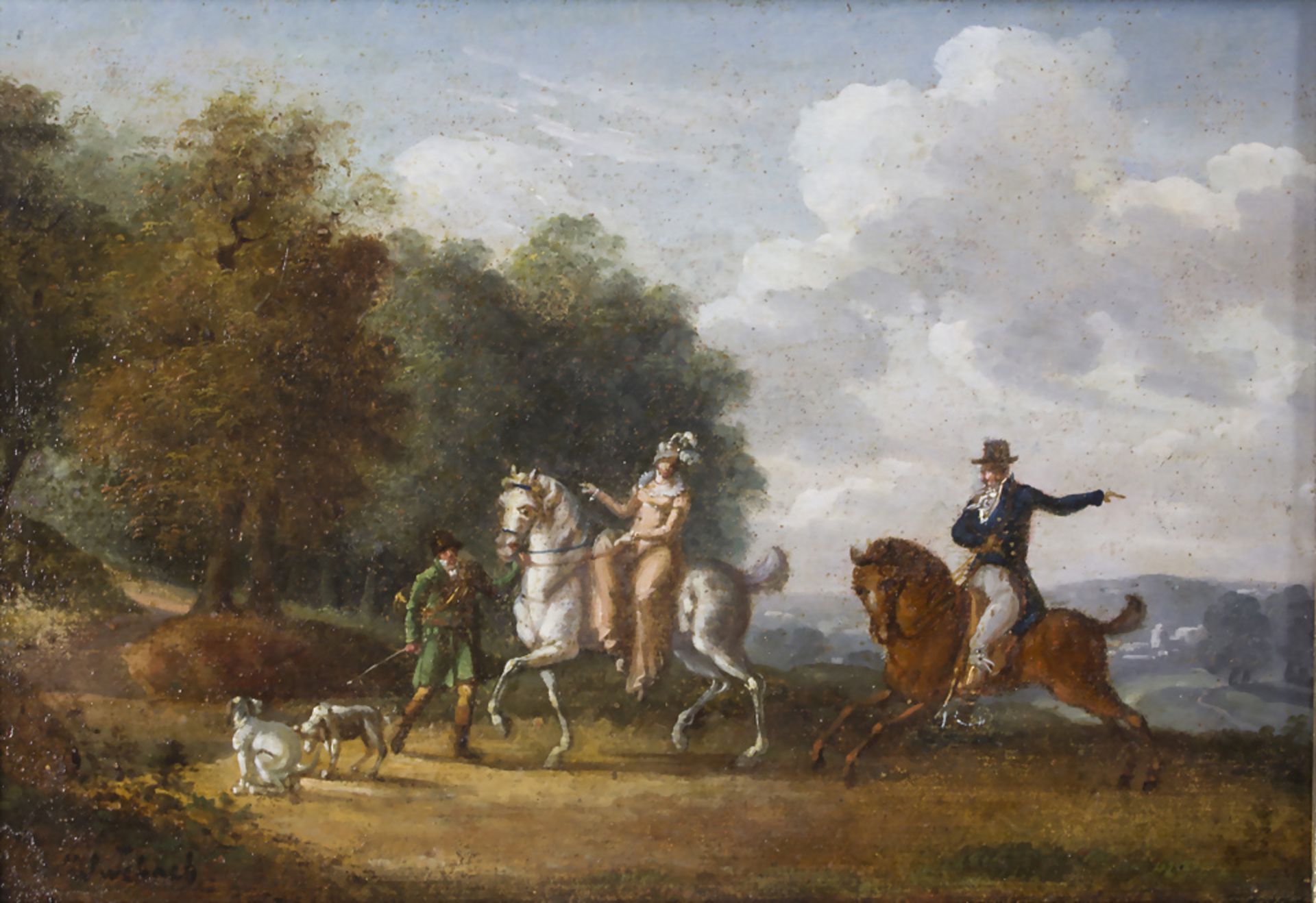 Jacques François Joseph Swebach-Desfontaines (1769-1825), 'Scène de chasse au courre', um 1800