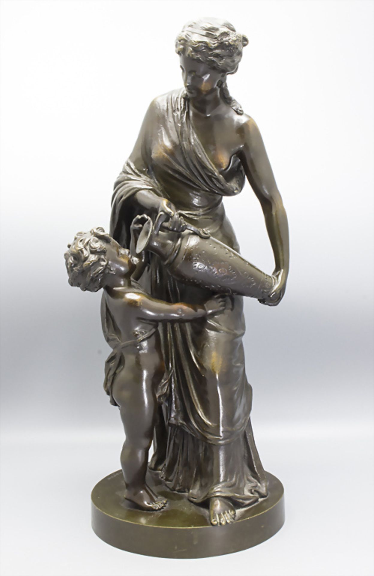 Louis Sauvageau (1822-ca.1874), 'Venus, eine Amphore haltend, mit Amor', Entwurf um 1870