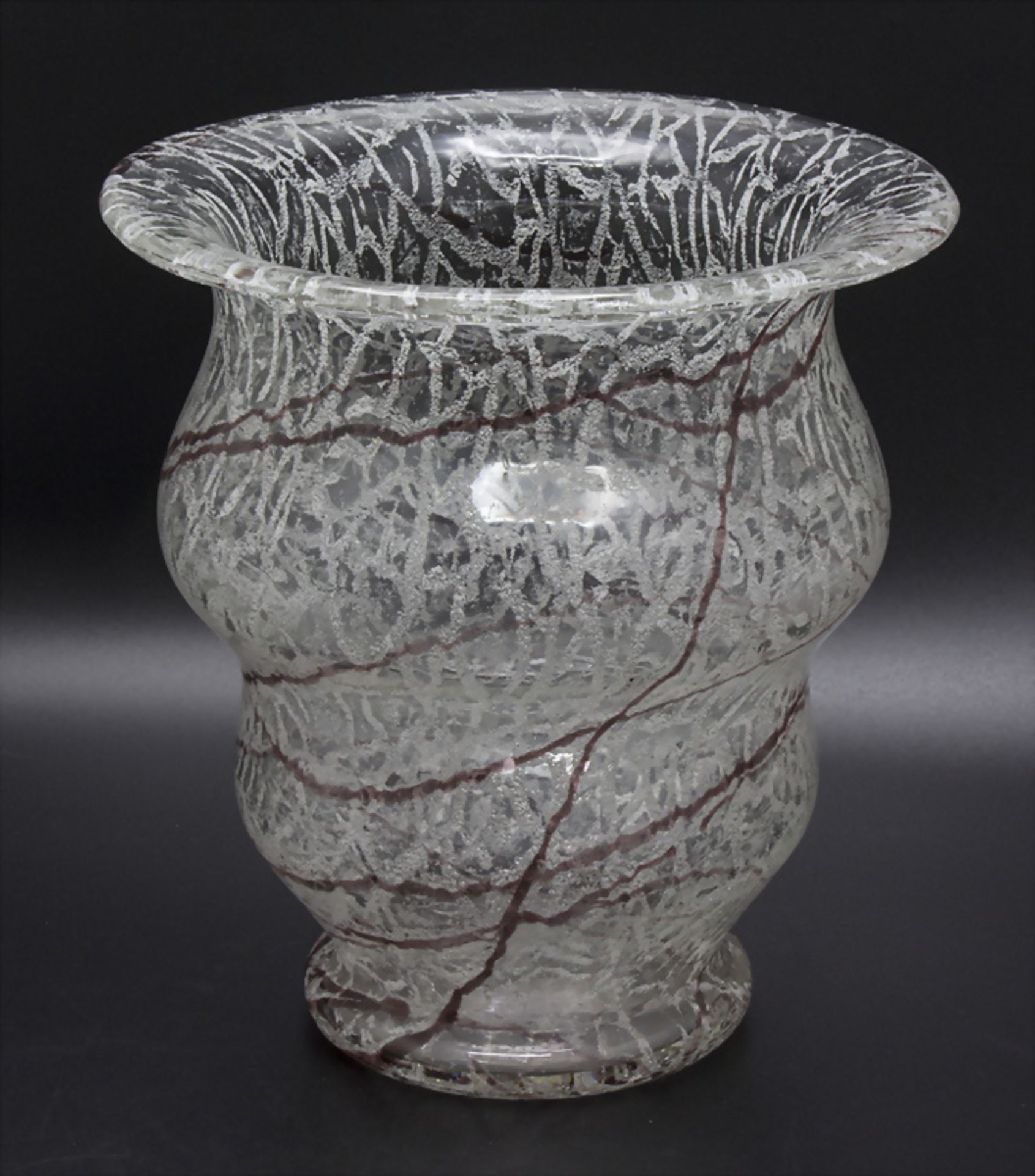 Schaumglas Ziervase / A decorative foam glass vase, Johann Loetz Wwe., Klostermühle, um 1925