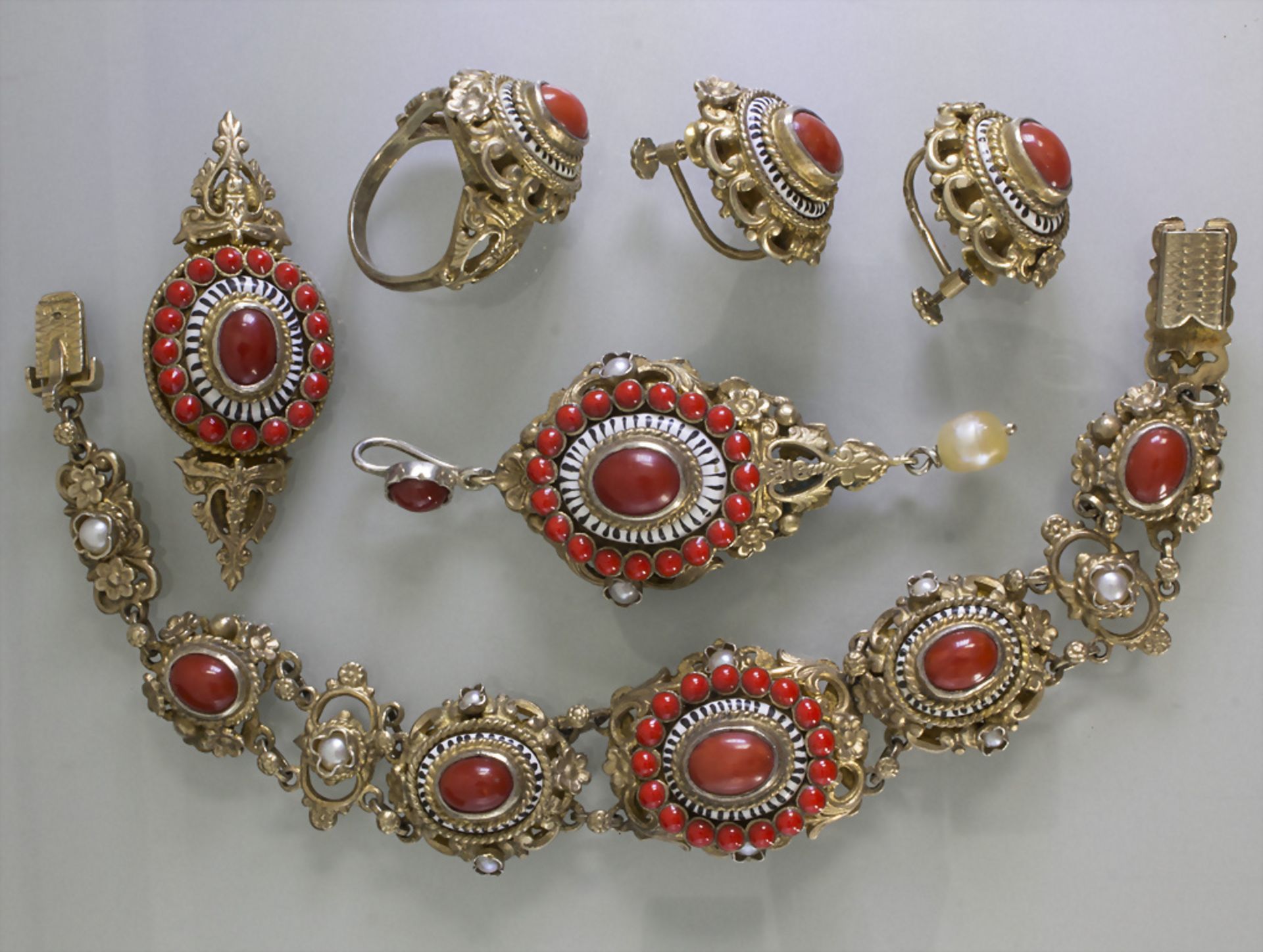 Konvolut Silberschmuck 5 tlg. / A set of 5 pieces of jewellery, Siebenbürgen / Transylvania, ...