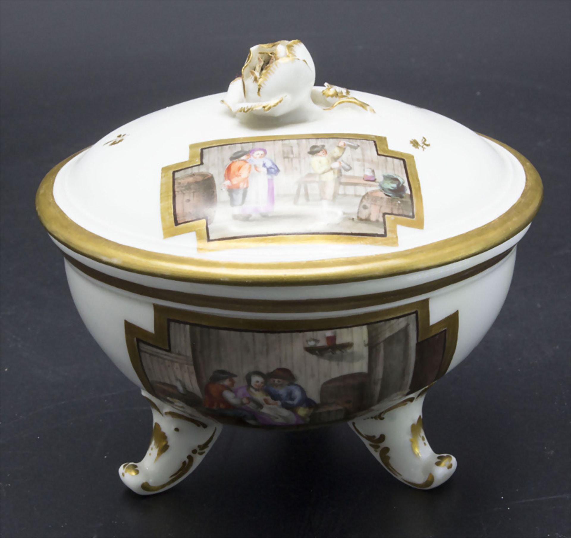 Zuckerdose / A sugar bowl, Porzellanmanufaktur Fulda, um 1780