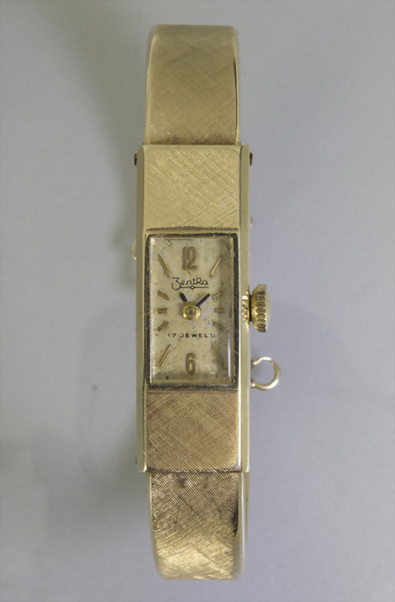 Damenarmbanduhr in Gold / An 18k gold ladies wristwatch, ZentRa, deutsch, um 1960