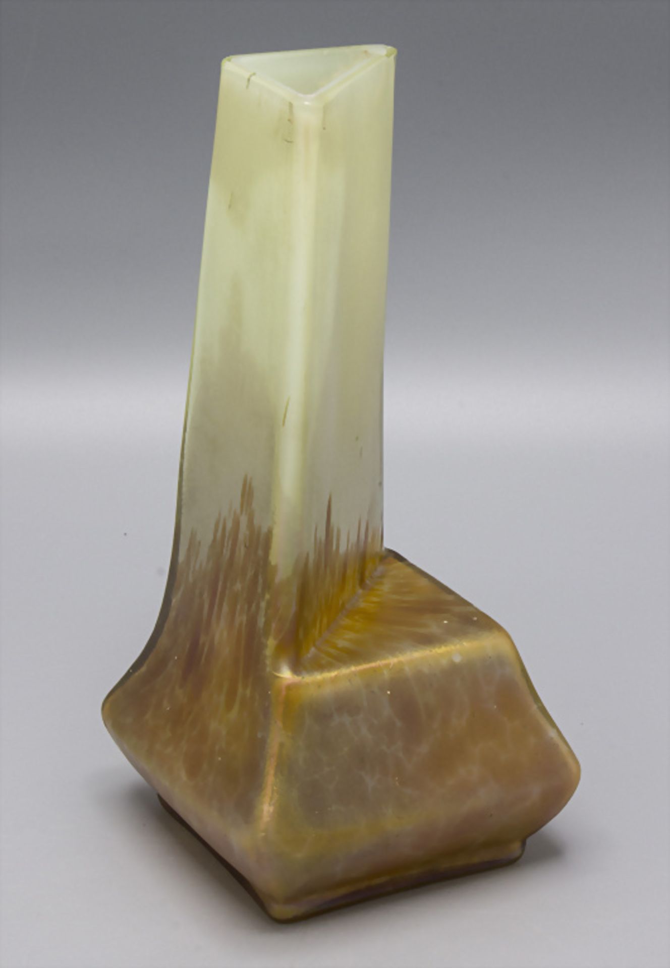 Jugendstil Ziervase / An Art Nouveau glass vase, Ferdinand von Poschinger, Buchenau, um 1908