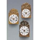Lot of 3 Comtoise Clocks