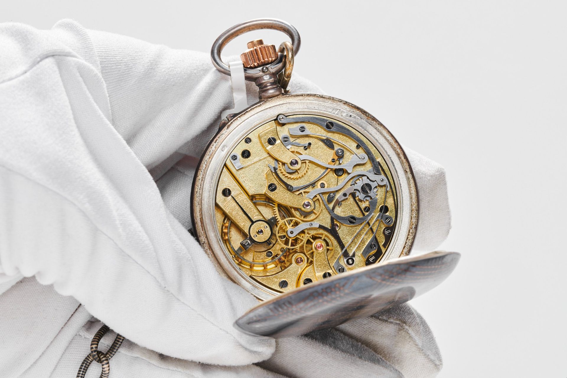 Longines Monopusher Chronograph Pocket Watch - Image 8 of 10