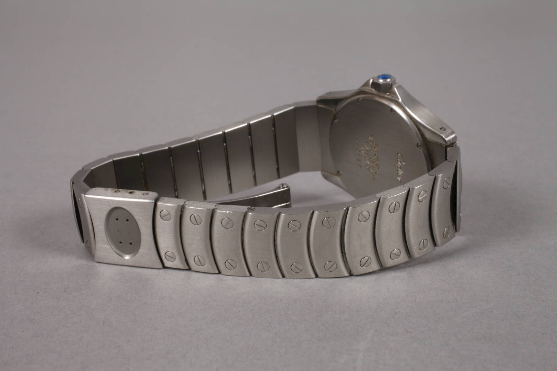 Herrenarmbanduhr Cartier um 2000, Automatikwerk, Gehäuse und Armband mit Faltschließe in - Image 3 of 4