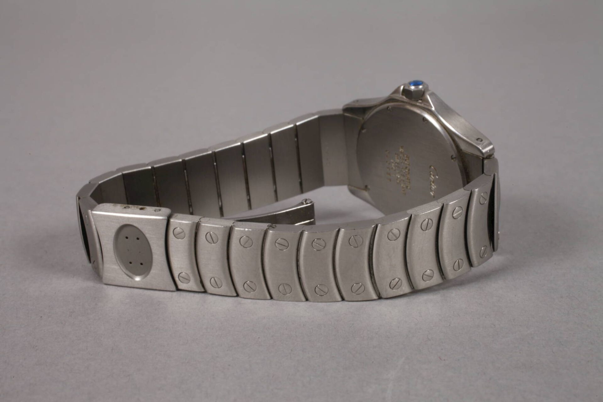 Herrenarmbanduhr Cartier um 2000, Automatikwerk, Gehäuse und Armband mit Faltschließe in - Bild 3 aus 4