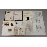 Gerhard Rossmann, Nachlasskonvolut umfangreiches Konvolut, bestehend aus ca. 72 Zeichnungen, Skizzen