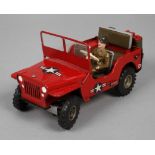 Arnold Jeep "Willys" datiert 1953, gemarkt, mit Zusatz Made in Western Germany und Patentangabe, auf