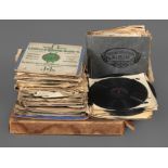 Konvolut Schellackplatten 20. Jh., drei Kisten mit Platten, teilweise original verpackt, gemarkt