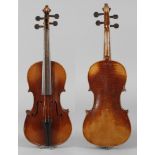 Violine Josef Lidl um 1910, innen auf Klebezettel bezeichnet Josef Lidl v Brne (Morava), am Boden