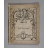 Preisverzeichnis II KPM Berlin weiße Tafelgeschirre, 1. April 1913, Format Lex. 8°, 123 S.,
