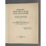 Familien-Geschichtliche Quellenkunde hrsg. auf Veranlassung der Zentralstelle für deutsche Personen-