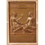 Peter Breuer, Gedenkmedaille "Arta Artis Vincula" 1904, recto signiert "Peter Breuer", Bronze