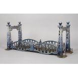 Märklin frühe Gitterbogenbrücke Modell 2504/1, Baujahr 1909-1918, ungemarkt, Blech geprägt und