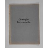 Musterbuch Chirurgie-Instrumente undatiert und ohne Hersteller/Vertreiber, um 1920, Format 4°, 92 S.