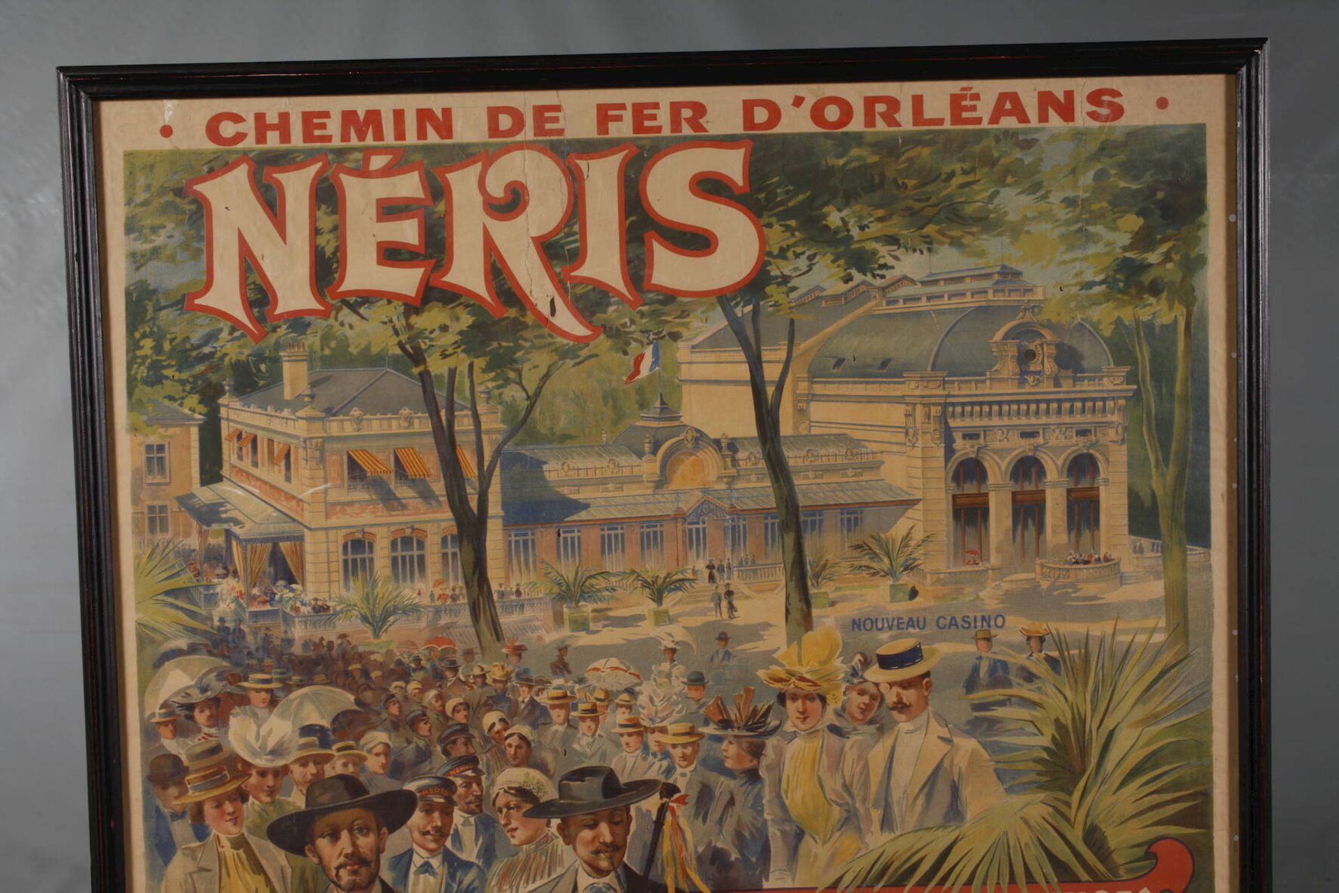 Werbeplakat der Orleans-Eisenbahn für Néris-les-Bains um 1900, großformatiges Werbeplakat der - Bild 2 aus 3