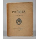 Pierre Louys, Poésies frontispice en lithographie par Aristide Maillol, Paris 1926, Format 8°, 156