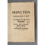 Deduction der Immedietaet und Territorial-Gerechtsame des Gräflich-Reuß-Plauischen Gesamt-Hauses,